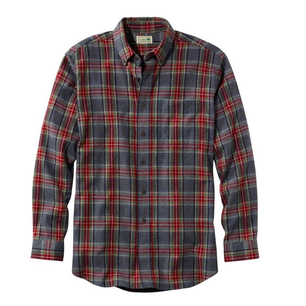 Men’s scotch LL bean traditional fit plaid button down